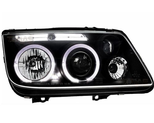Reflektory lampy przednie VW Bora BLACK RINGI na Arena.pl