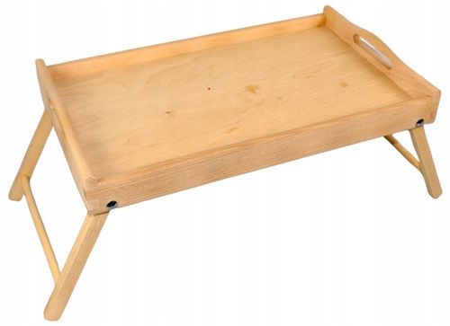 Stolik śniadaniowy pod laptop do łóżka taca SKŁADANY NA PREZENT NA NÓŻKACH na Arena.pl
