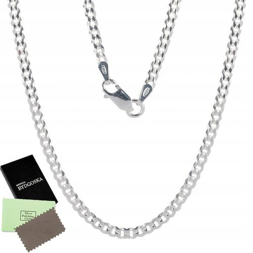 ŁAŃCUSZEK SREBRNY MĘSKI DIAMENTOWANY NASZYJNIK SREBRO PRÓBA 925 ORYGINALNY na Arena.pl