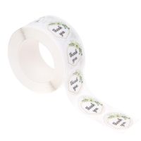 NAKLEJKI NA ROLCE - THANK YOU - KWIATOWE, 500 SZT. DPNK-199 DP CRAFT