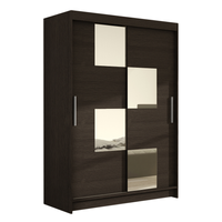 Szafa przesuwna Miami III 120cm - pojemna garderoba - CHOCO