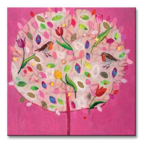 Happy Tree - Obraz na płótnie 40x40 cm na Arena.pl