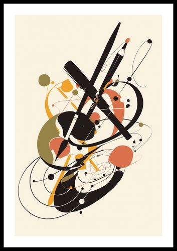 Plakat 40x60cm Abstrakcyjny Rapsod na Arena.pl