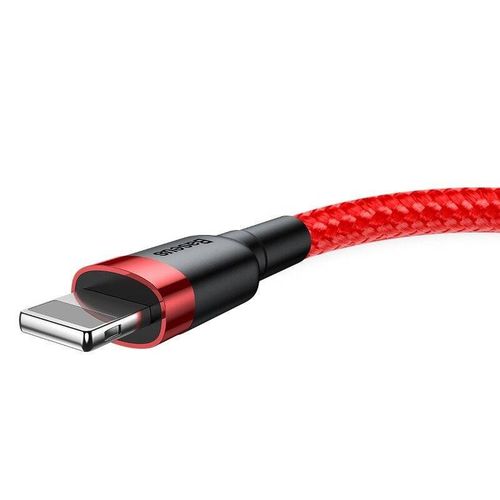Kabel Lightning USB Baseus Cafule 2,4A 0.5m (czerwony) na Arena.pl