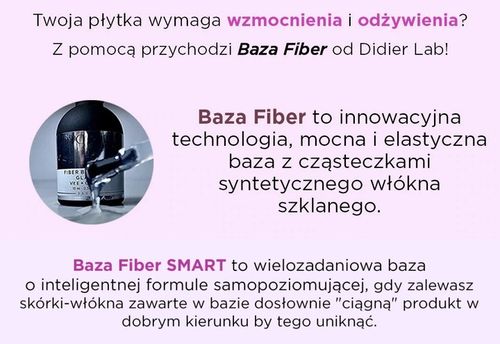 Didier Lab BAZA HYBRYDOWA Z WŁÓKNAMI Smart Fiber Base Milky Pink 10ml na Arena.pl