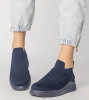 Granatowe sneakersy skarpetkowe wsuwane Merinsa 40