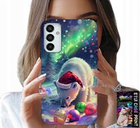 ETUI DO SAMSUNG GALAXY M13 4G - ŚWIĄTECZNY NIEDŹWIEDŹ BOMBKI CASE +FOLIA