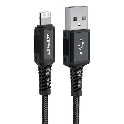 Kabel przewód MFI do iPhone USB - Lightning 2.4A 1.8m czarny na Arena.pl