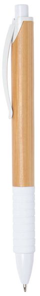Długopis BAMBOO RUBBER, biały, brązowy zdjęcie 1