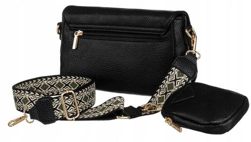 listonoszka damska ze skóry ekologicznej z dodatkową portmonetką - rovicky na Arena.pl