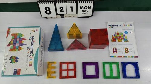 DUŻE KLOCKI MAGNETYCZNE KAFELKI ZESTAW XXL 34 EL RAINBOW MAGNETIC TILES na Arena.pl