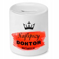 Skarbonka Dla Lekarza Doktora Najlepszy Na Świecie Z Nadrukiem Ze Zdjęciem