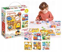 CZUCZU Puzzle Układanki z Dziurką POJAZDY 6 Układanek 36 Elementów 2+