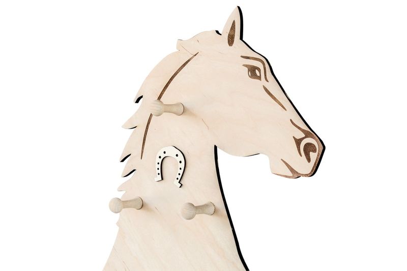 Wieszak ścienny w kształcie konia zdjęcie 7