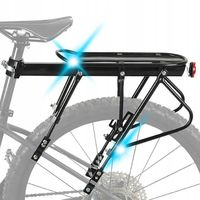 BAGAŻNIK ROWEROWY TYLNY DO ROWERU NA ZAKUPY ALUMINIUM UNIWERSALNY 120KG