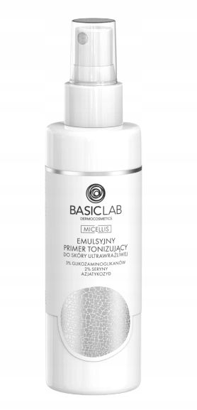 BasicLab emulsyjny primer tonizujący do skóry ultrawrażliwej 150 ml zdjęcie 2
