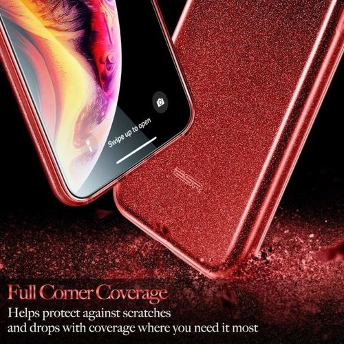 Etui Xiaomi Redmi 8A Brokat Glitter Czerwone na Arena.pl