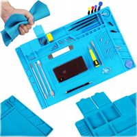 MATA SILIKONOWA DO LUTOWANIA PODKŁADKA SERWISOWA 45X30CM ORGANIZER DUŻA XL