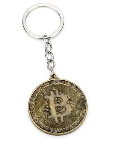 1 2409 Breloczek Moneta Bitcoin Krypto Waluta Brąz Blockchain Mining na Arena.pl