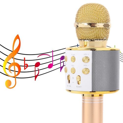 Mikrofon Bluetooth WS-858 do śpiewania karaoke na Arena.pl