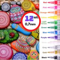 Pisaki Flamastry Mazaki AKRYLOWE Markery Art 0,7mm