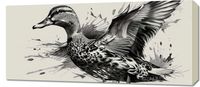 Obraz 90x40cm Gracja Kaczki w Locie