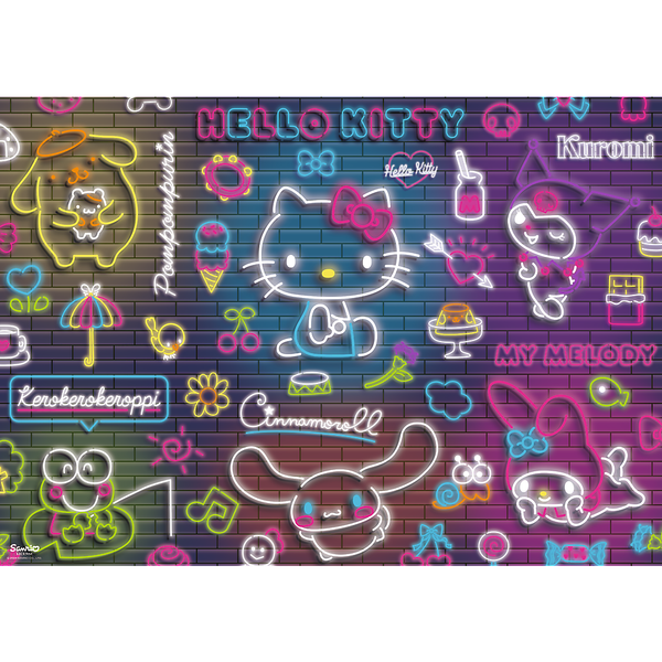 Puzzle - 500 - Neon Hello Kitty - Trefl 37523 zdjęcie 3