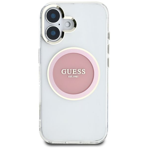 etui guess iml metal colored circle      classic logo magsafe do zdjęcie 3