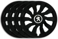 KOŁPAKI 16 PEUGEOT 407 307 308 207 508 CZARNE CLC