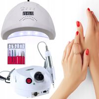 LAMPA LED UV + FREZARKA do paznokci hybrydy żele