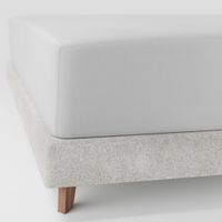 Prześcieradło z gumką 90x200 BIAŁE satynowe PAN MATERAC 100% bawełna