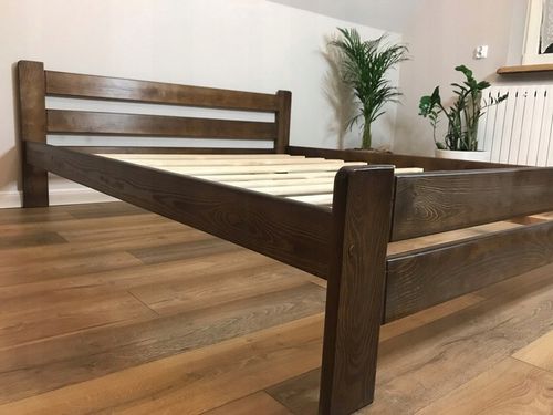 ŁÓŻKO drewniane 140x200 orzech,olcha, dąb, JAKOŚĆ na Arena.pl