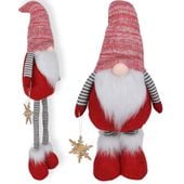 Figurka świąteczna skrzat krasnal na święta teleskopowe nogi 80cm