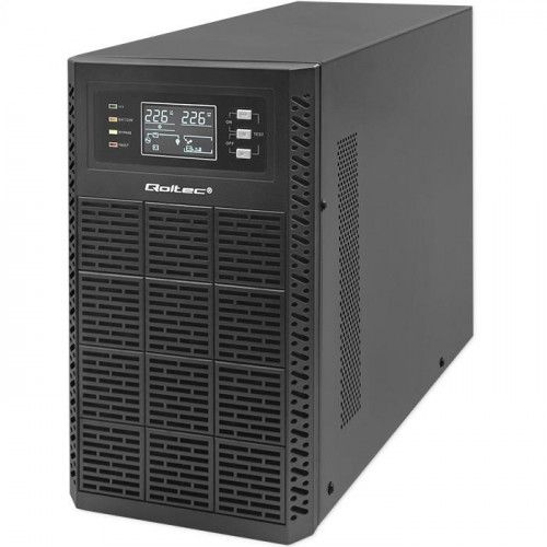 QOLTEC UPS 3KVA 3000W ON-LINE LCD EPO USB CZYSTA SINUS zdjęcie 1