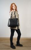 Torebka damska skórzana shopper czarna shopperka Canaletto TD905s258