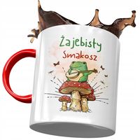 Kubek Czerwony Dla Smakosza Żajebisty Smakosz Z Nadrukiem Ze Zdjęciem