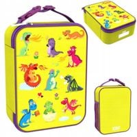 Lunch Box Śniadaniówka Lunch Bag Termiczny Torba Dla Dzieci Smoki