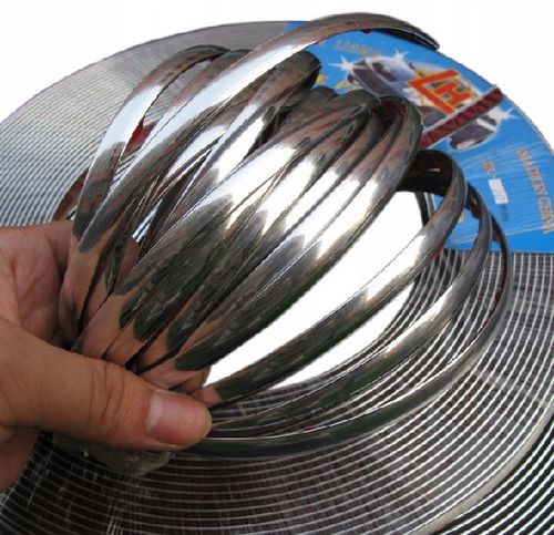 LISTWA CHROM RANTOWA RANTÓWKA 6x8mm POŁYSK 7,5M na Arena.pl