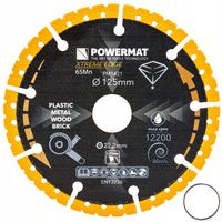 TARCZA DIAMENTOWA UNIWERSALNA DO METALU DREWNA CEGIEŁ CERAMIKI PCV 125 MM