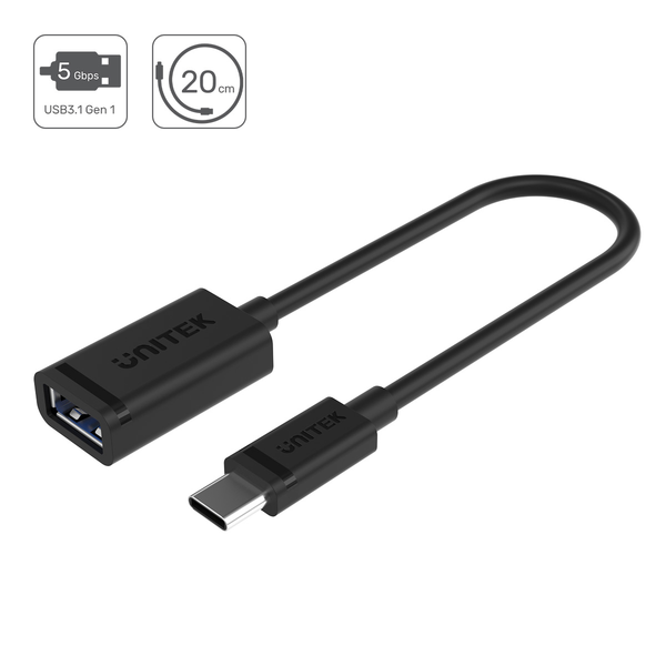 Unitek adapter USB Typ-C do USB AF 0,15m zdjęcie 2