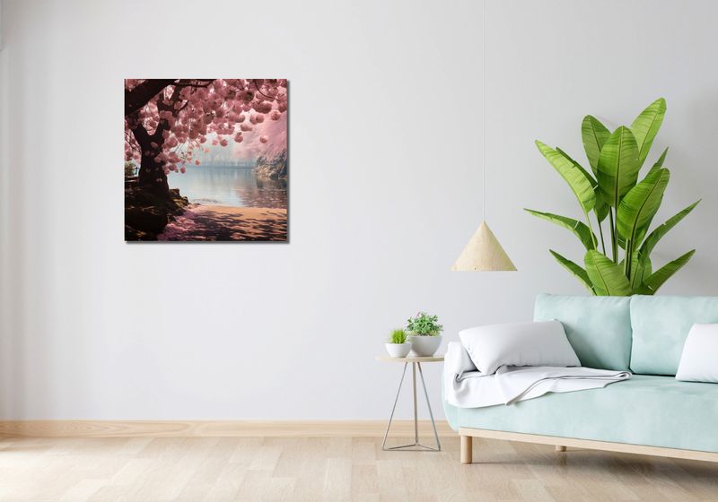 Obraz 70x70cm Spokój Sakury zdjęcie 2