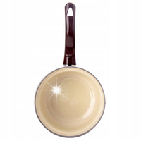 Rondelek Emaliowany Rondel Garnek z Długim Uchwytem Tradycyjny 14 cm 620 ml
