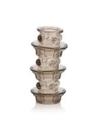 triple stacker girth ring transparent