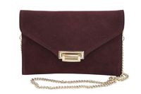 Stylowa kopertówka zamszowa Barberinis - Bordowa