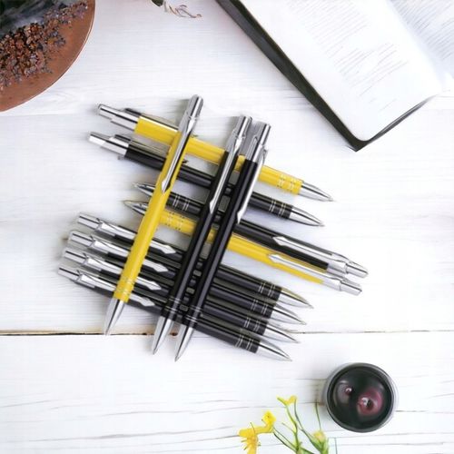 Długopis metalowy reklamowy BOND z logo tekstem 50szt długopisy nadruk na Arena.pl