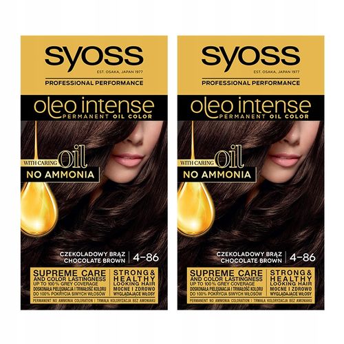Syoss Oleo Farba do włosów czekolada brąz 4-86 x 2 na Arena.pl