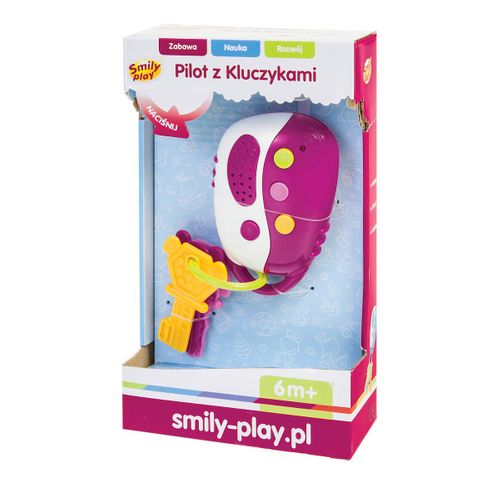 SMILY PLAY Pilot z kluczykami różowy na Arena.pl