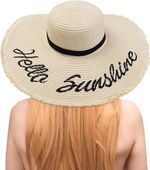 Kapelusz Słomkowy z Dużym Rondem Przeciwsłoneczny
