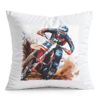 PODUSZKA BIAŁA PREZENT - MOTOR MOTOCYKL MOTOCROSS