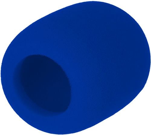 Uniwersalna owiewka osłona przeciwwietrzna gąbka na mikrofon NIEBIESKA 1 szt. na Arena.pl